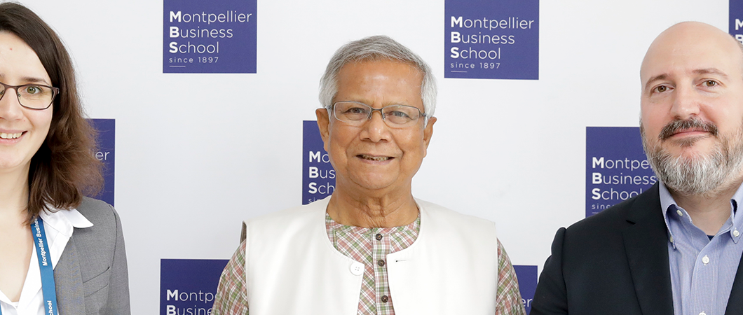 Valoriser le social business : MBS reçoit le Professeur Muhammad Yunus & présente sa Chaire en Microfinance